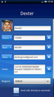 دفترچه تلفن عالی  Sony Ericsson XPERIA X10